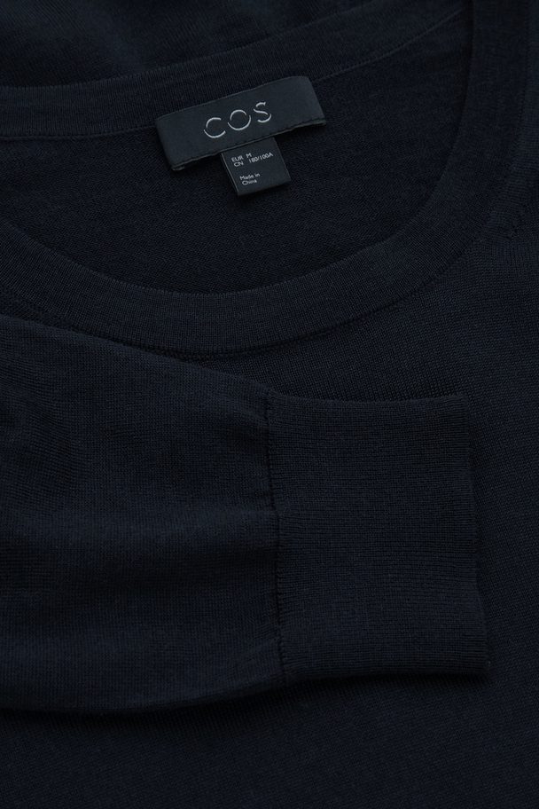 COS Regular-fit Sweater Dark Navy