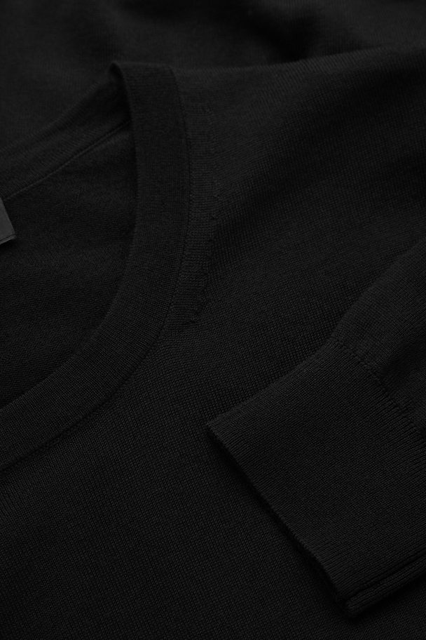 COS Regular-fit Sweater Black