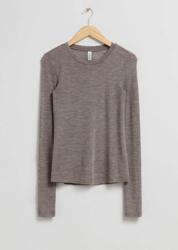 & Other Stories Wool Knit Top Mole