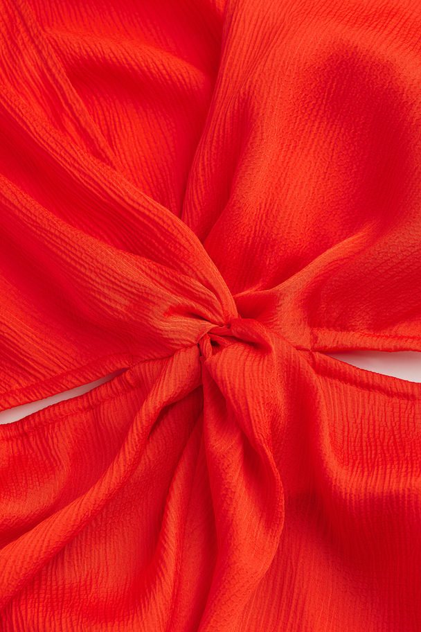 H&M Cut-out-Kleid mit Knotendetail