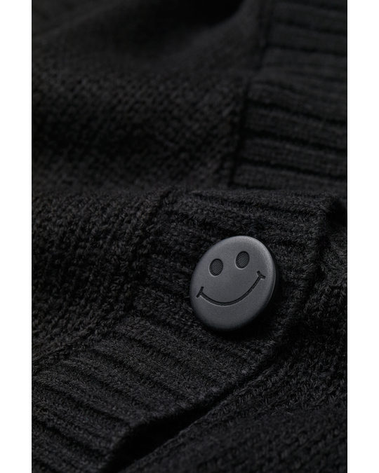 H&M Knitted Waistcoat Black