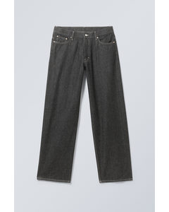 Sphere Lavtaljede Løse Jeans Black Rinse