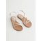 Strappy Leather Sandals White