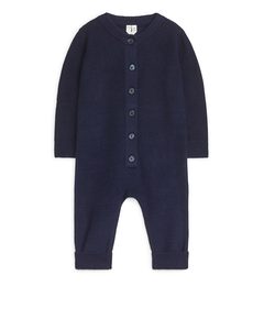 Knitted Overall Dark Blue