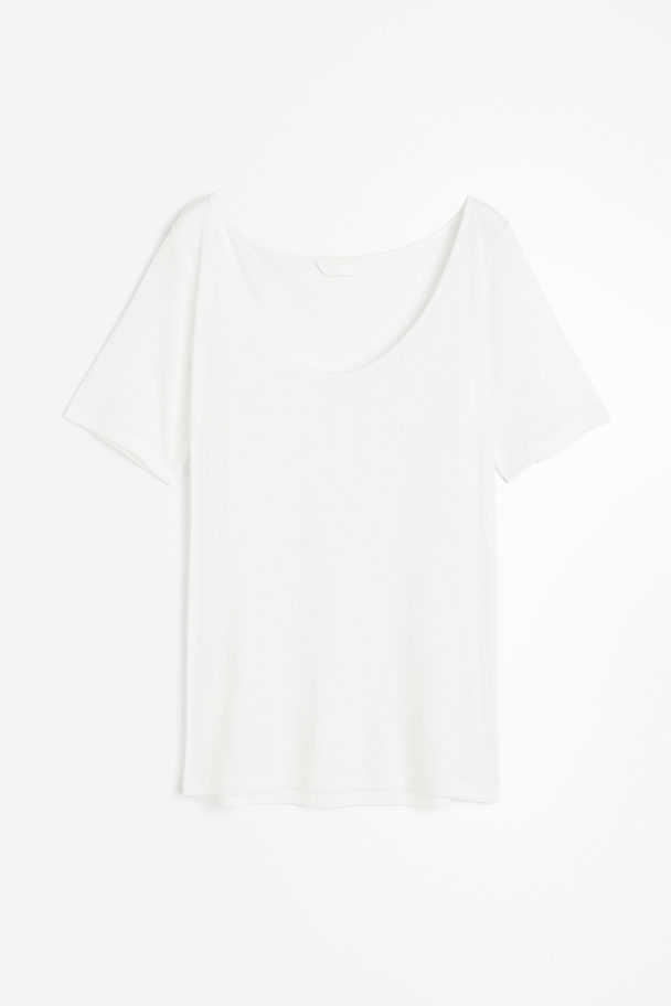 H&M Lyocell T-shirt White