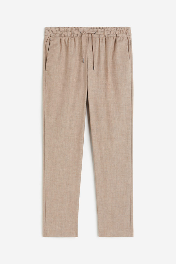 H&M Joggpants in Slim Fit Beige