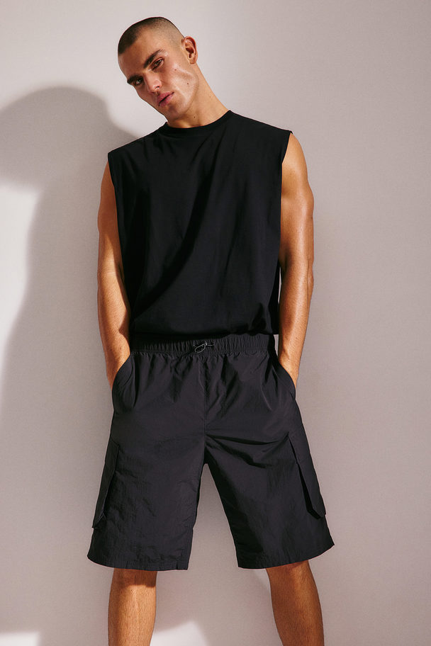 H&M Cargo Shorts Black