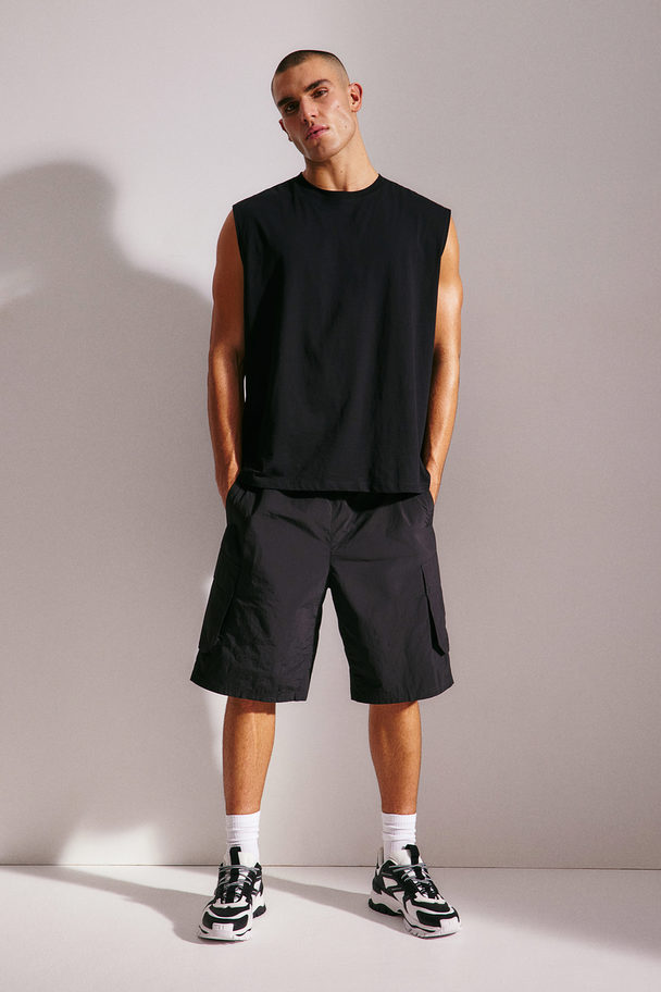 H&M Cargo Shorts Black