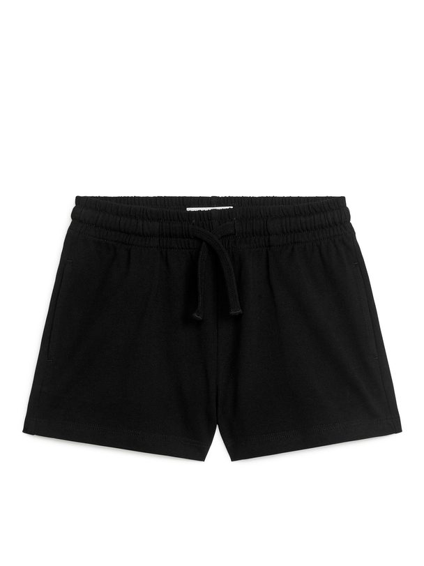 ARKET Relaxed Jersey Shorts Off-black