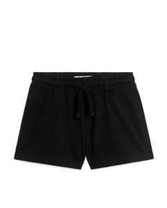 Relaxed Jersey Shorts Off-black