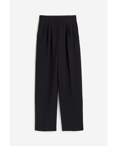 High-waisted Tailored Trousers Black