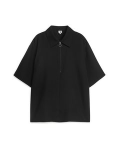 Lyocell Polo Shirt Black