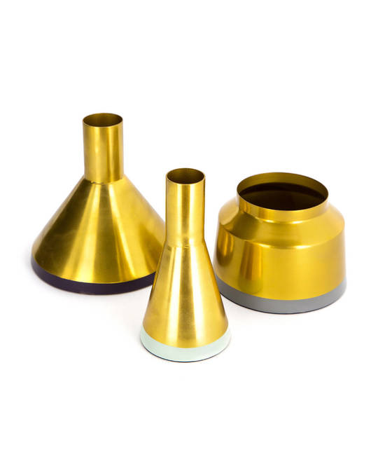 360Living Vasen 3er Set Culture 140 Gold / Mint / Plum / Grey