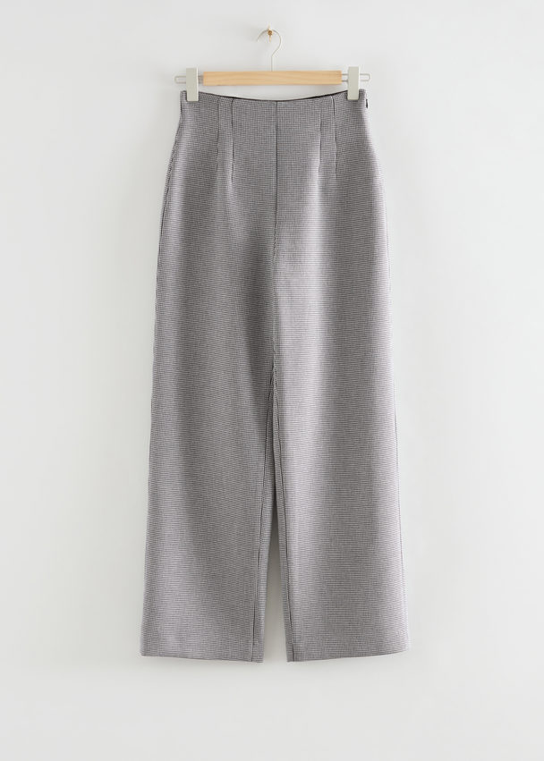 & Other Stories High-waisted Wide Leg Trousers Beige