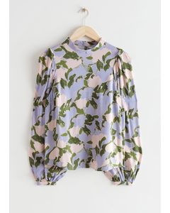 Bedruckte Bluse Blumenprint