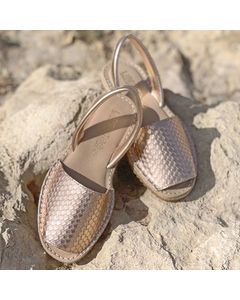 Febe Menorcan Sandal In Golden Leather