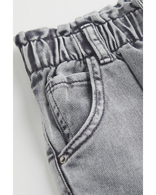 H&M Relaxed Fit Twill Trousers Grey