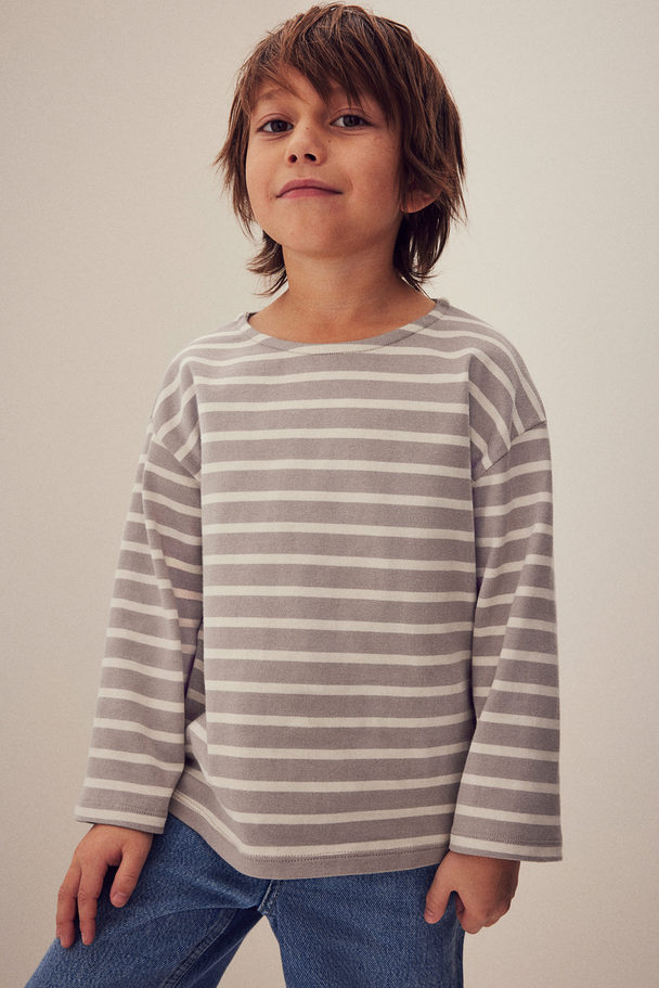 H&M Oversized T-shirt Mole/striped