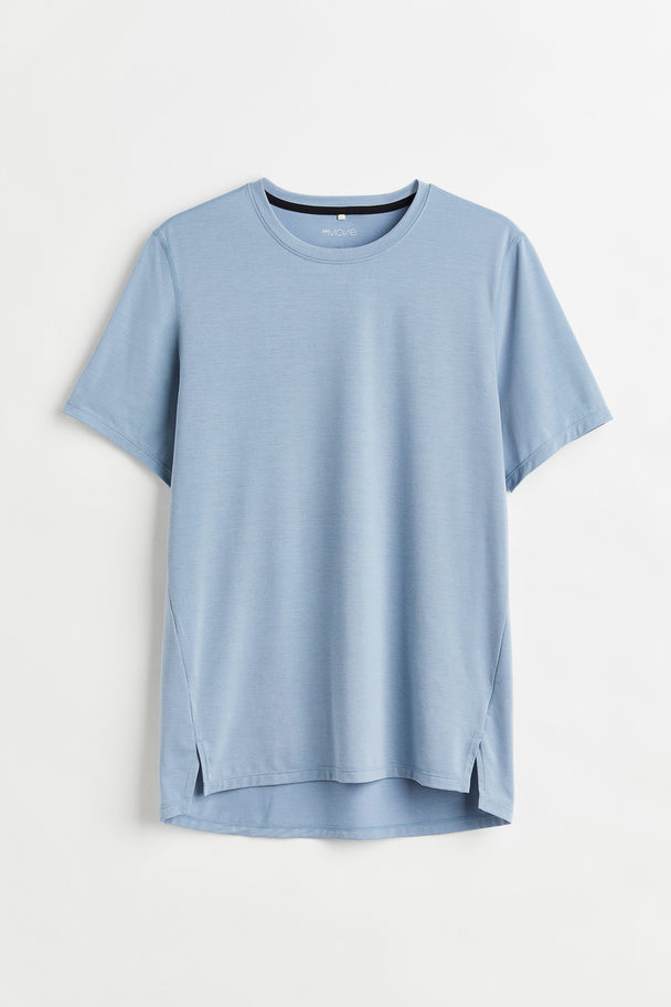 H&M Kurzarm-Sportshirt Hellblau