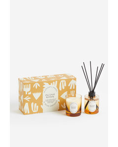 Scented Candle And Diffuser Dark Yellow/incense Ritual