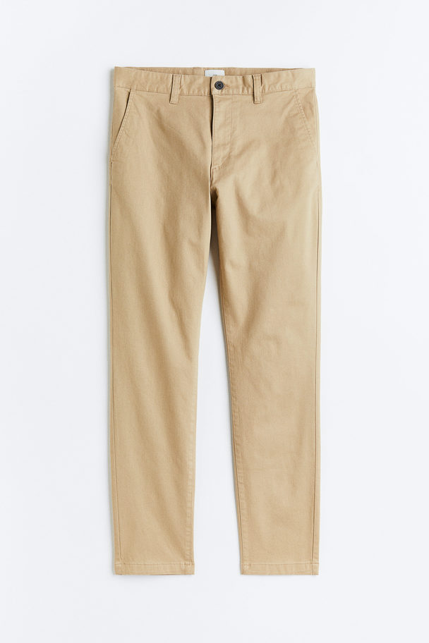 H&M Chinos I Bomull Skinny Fit Beige