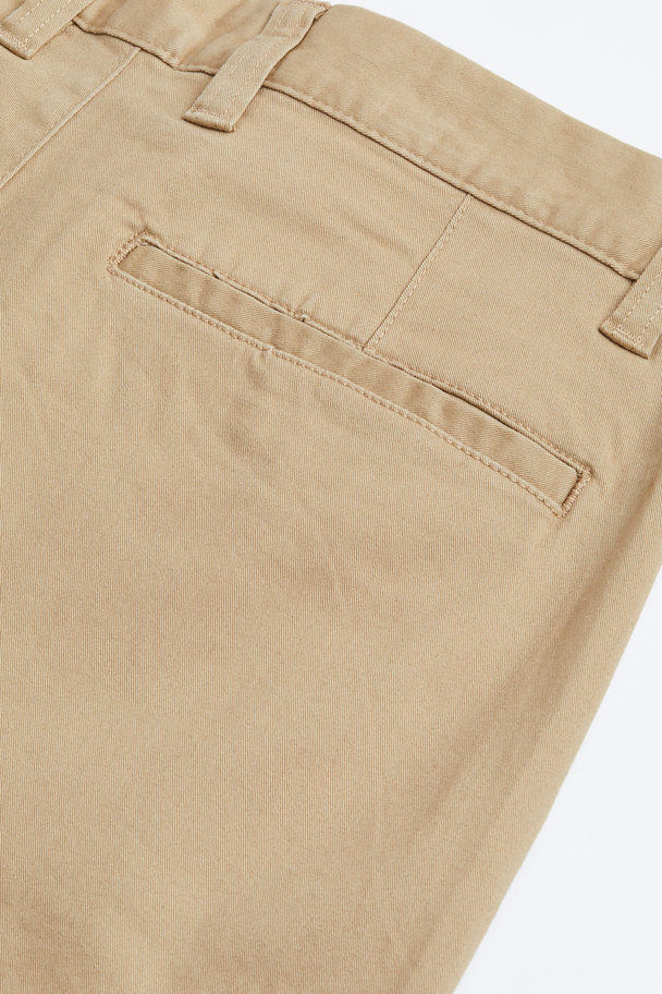 H&M Chinos I Bomuld Skinny Fit Beige