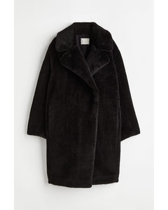 Fluffy Coat Black