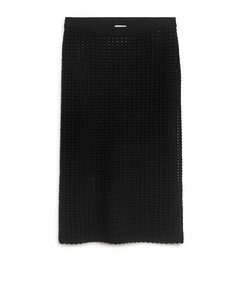 Crochet Skirt Black