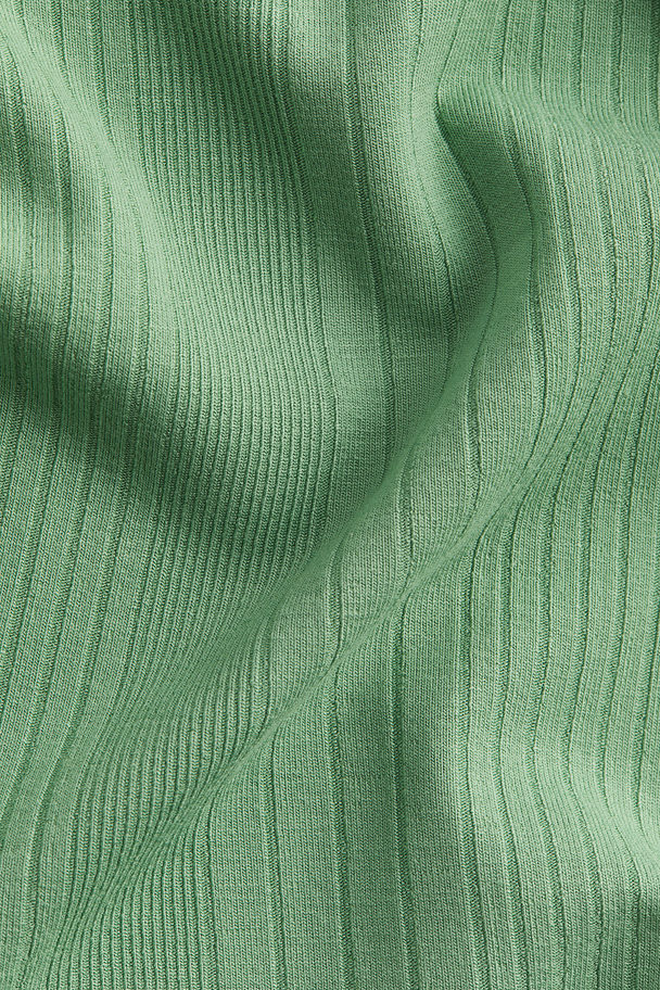 H&M Mama Ribbad Klänning Ljusgrön