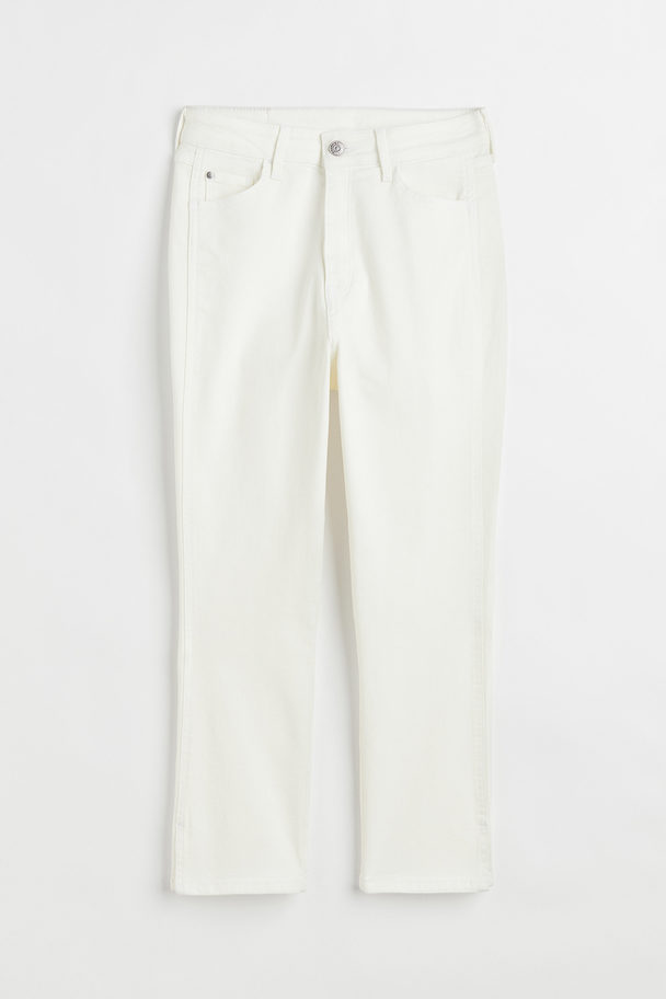 H&M Skinny High Cropped Jeans Weiß