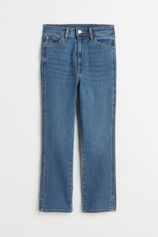 H&M Skinny High Cropped Jeans Denimblauw