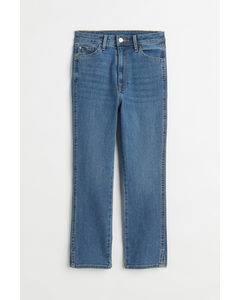 Skinny High Cropped Jeans Denimblauw
