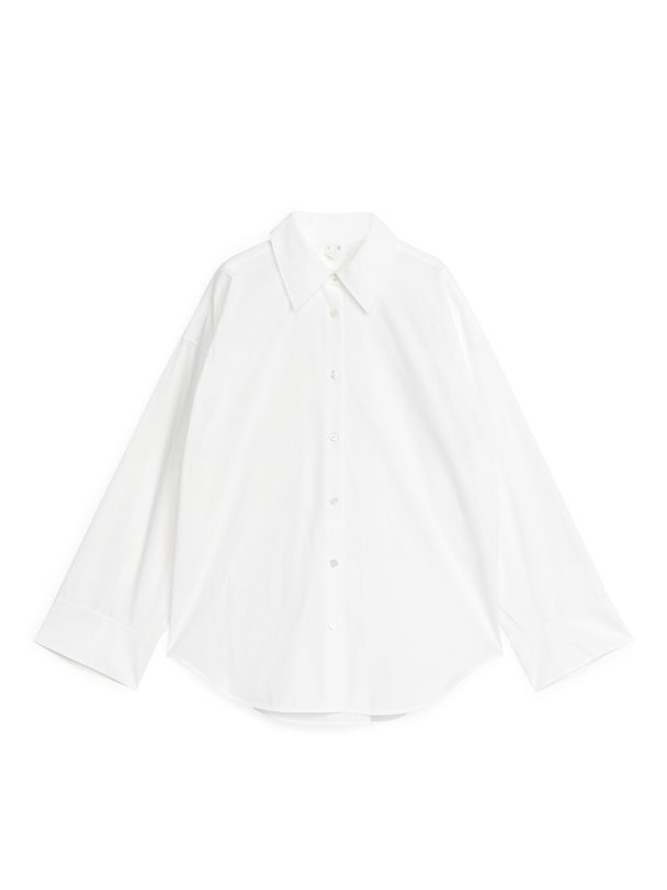 ARKET Relaxed Poplin Shirt White