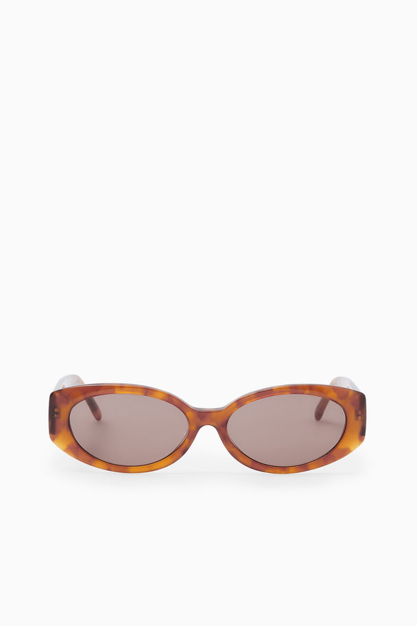 COS Oval-frame Sunglasses Tortoiseshell