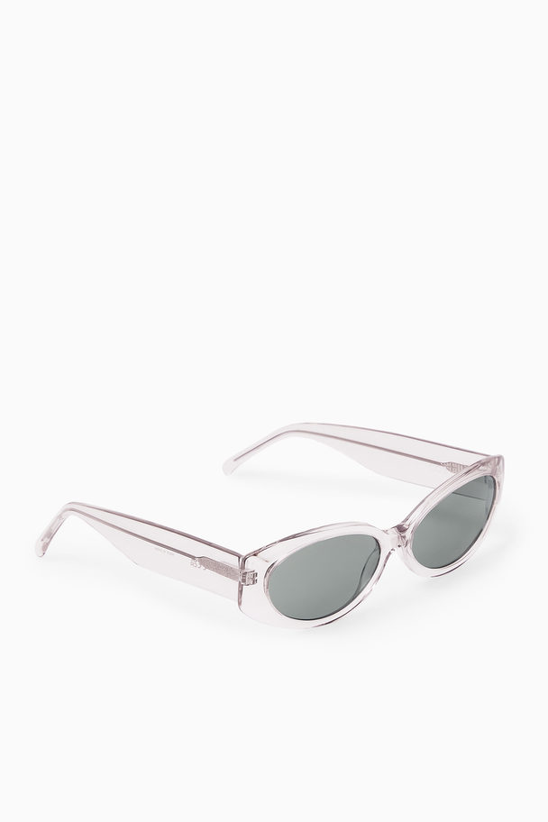 COS Oval-frame Sunglasses Clear