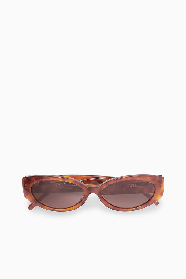 COS Oval-frame Sunglasses Tortoiseshell