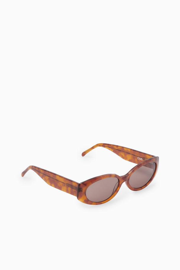 COS Oval-frame Sunglasses Tortoiseshell