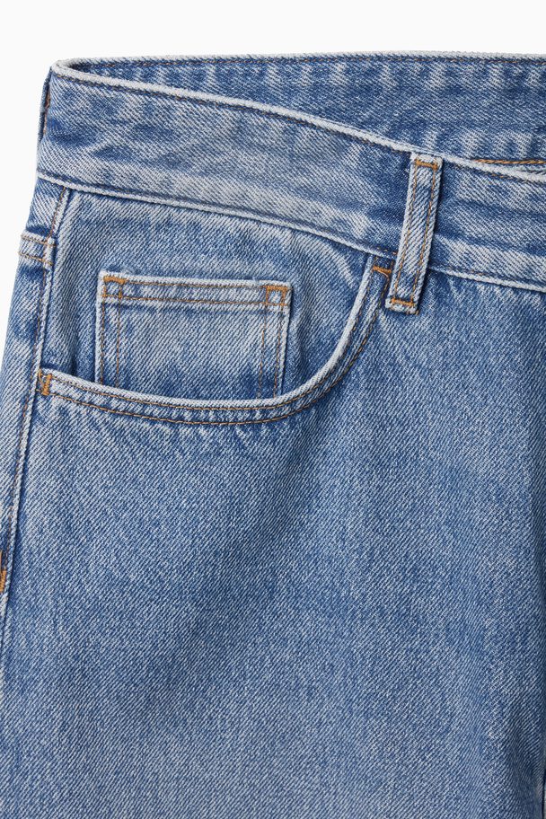 COS Straight-leg Low-rise Jeans Washed Blue