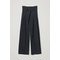 High-waisted Paperbag Trousers Dark Navy
