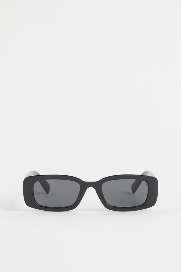 H&M Hoekige Zonnebril Zwart