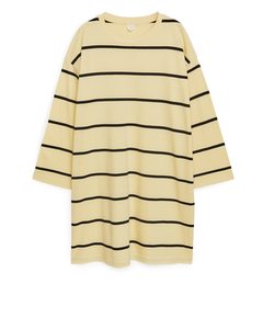 Pima Cotton Jersey Dress Yellow/stripe