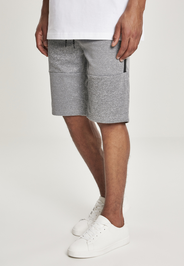 Southpole Herren Zipper Pocket Marled Tech Fleece Shorts