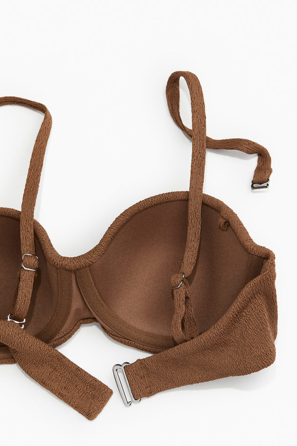 H&M Padded Balconettebikinitop Bruin