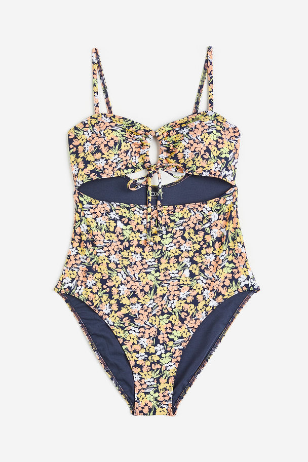 Roxy Printed Beach Classics One-piece Swimsuit Blå