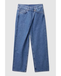 Folded Full-length Jeans Blue