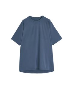 Lauf-T-Shirt Stahlblau