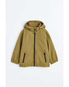 Hooded Shell Jacket Olive Green