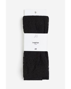 Lace Leggings Black/patterned