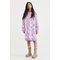 Knitted Dress Light Purple/checked