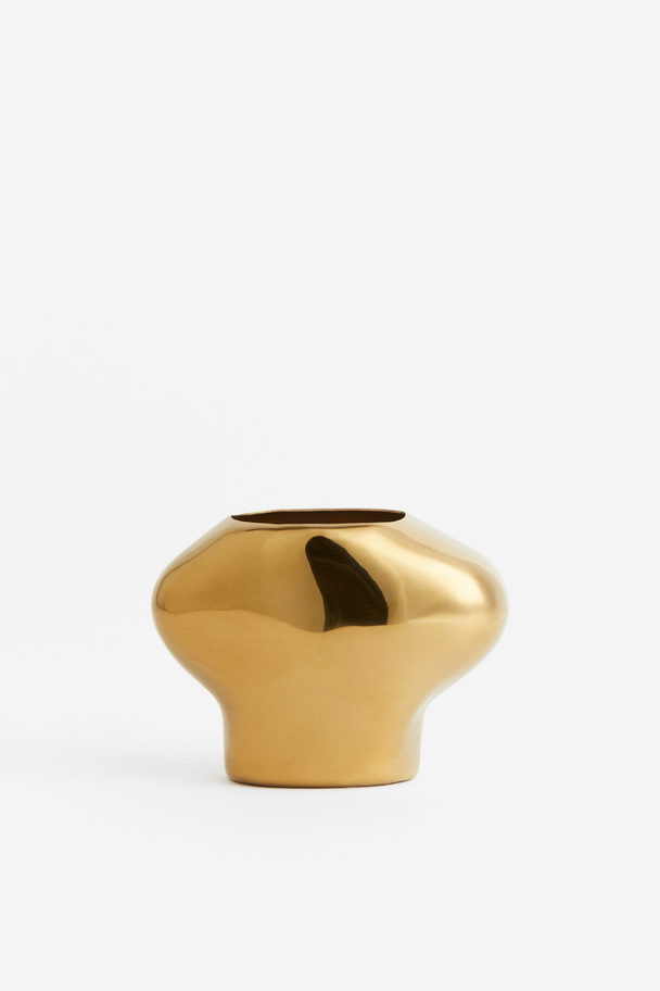 H&M HOME Small Metal Vase Gold-coloured
